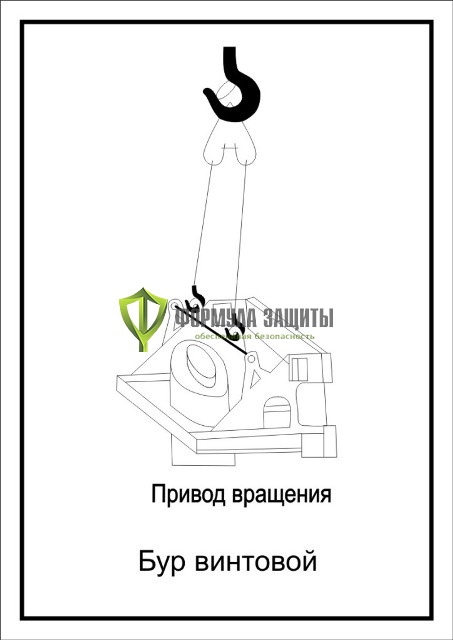 Схема «Бур винтовой» (300х400 мм) от интернет-магазина Формула Защиты