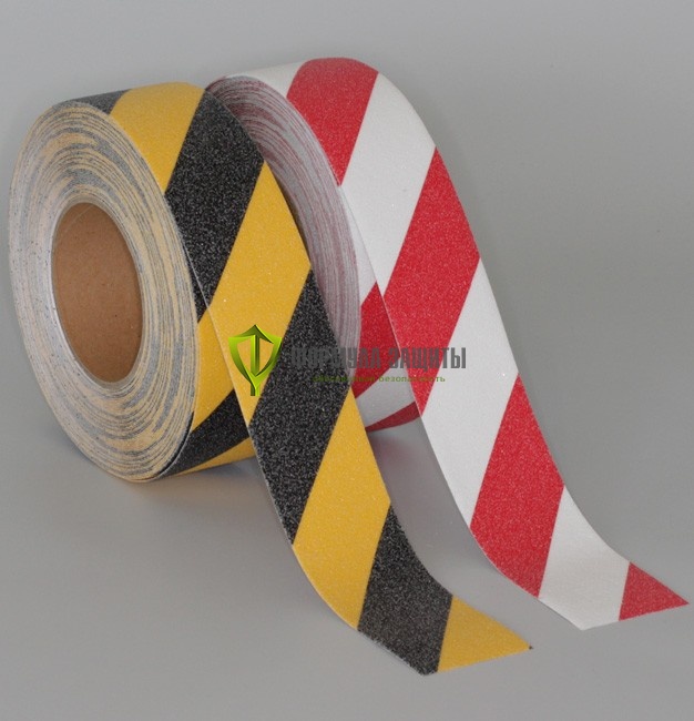 Противоскользящая предупреждающая лента (25х18,3) от интернет-магазина Формула Защиты