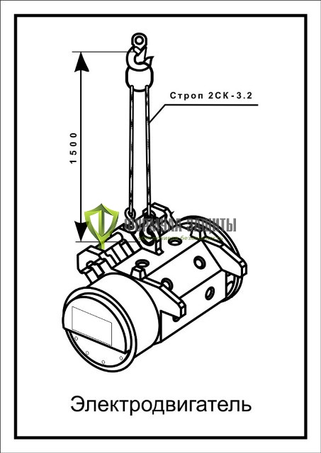 Схема «Электродвигатель» (300х400 мм) от интернет-магазина Формула Защиты