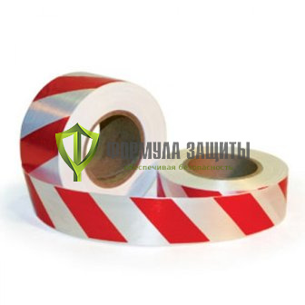 Световозвращающая лента RF4550 для столбиков ограждения 50х9 (красно-белая) от интернет-магазина Формула Защиты