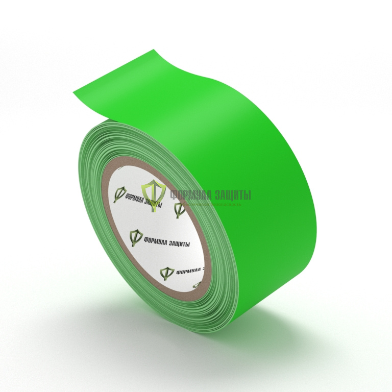 Разметочная лента ПВХ 50х33 (зелёная) от интернет-магазина Формула Защиты