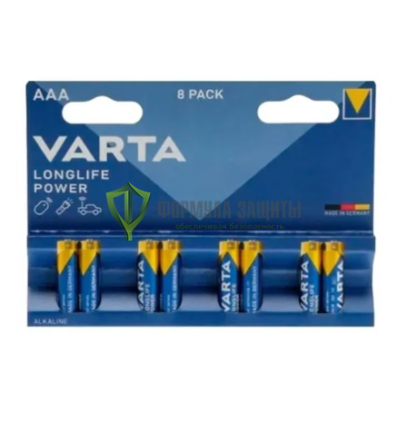 AAA Батарейка VARTA Longlife power High Energy Alkaline LR03, 8 шт. от интернет-магазина Формула Защиты