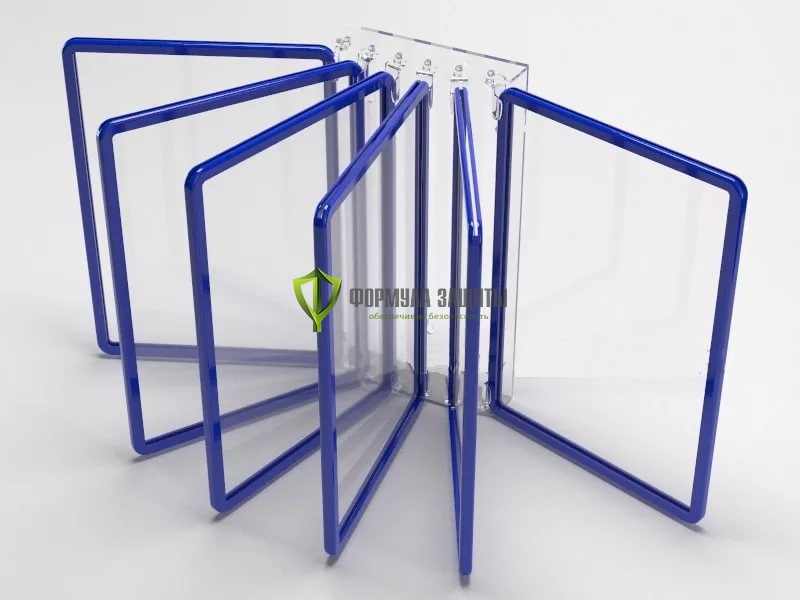 Настенная перекидная система - 6 рамок формата А4 от интернет-магазина Формула Защиты