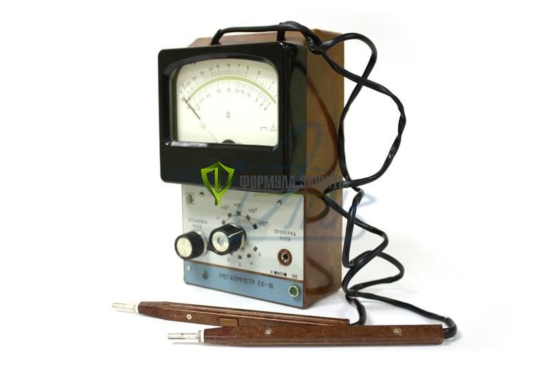 Портативный мегаомметр Е6-16 от интернет-магазина Формула Защиты