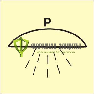 Символ ИМО «Помещение или группа помещений, защищенных системой пожаротушения порошком» от интернет-магазина Формула Защиты