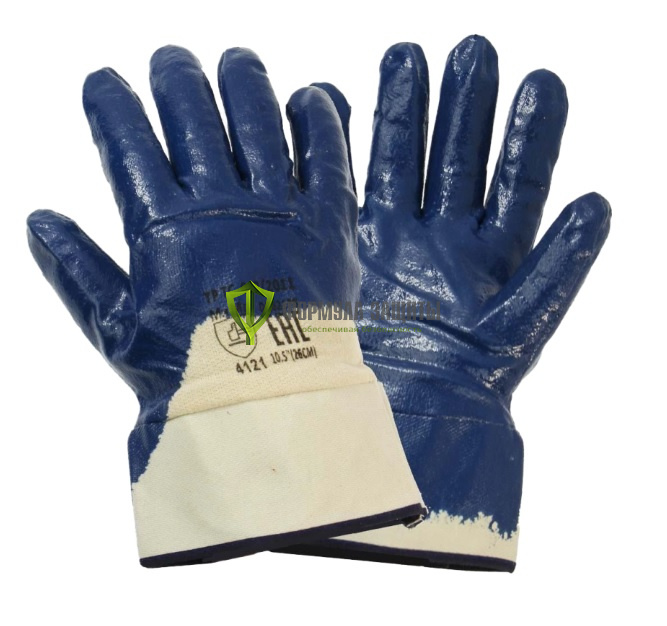 Перчатки с нитриловым частичным покрытием, манжет - крага от интернет-магазина Формула Защиты