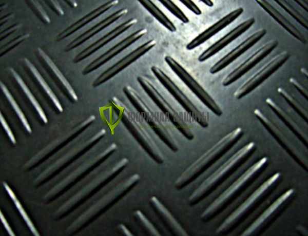 Ковровая резиновая дорожка "Шашки" (1200х10000х4мм) от интернет-магазина Формула Защиты