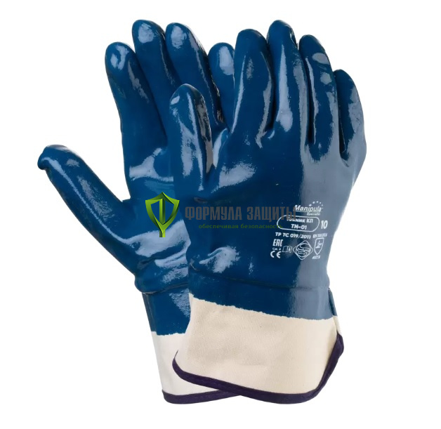 Перчатки с нитриловым полным покрытием, Manipula Техник КП TN-01 от интернет-магазина Формула Защиты