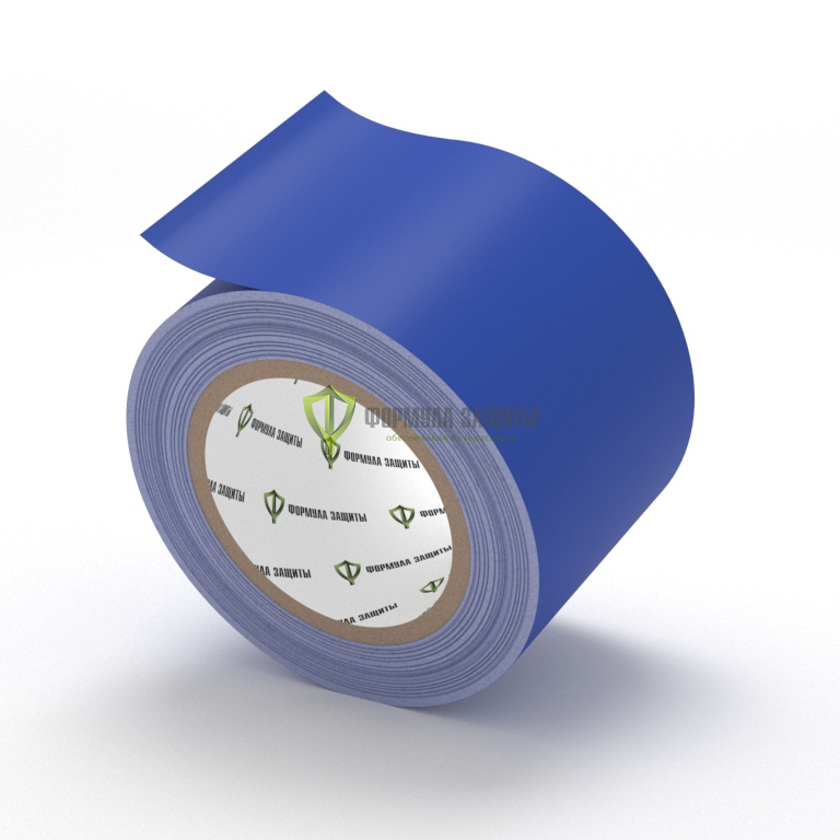 Разметочная лента ПВХ 75х33 (синяя) от интернет-магазина Формула Защиты