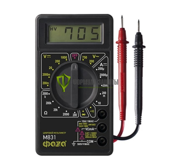 Цифровой мультиметр ФАZА M831 от интернет-магазина Формула Защиты