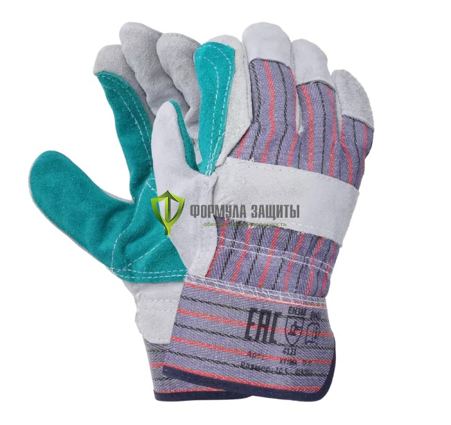 Перчатки спилковые комбинированные Сафари Плюс (Докер) от интернет-магазина Формула Защиты