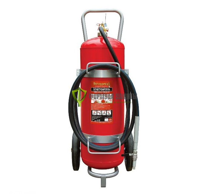 Передвижной огнетушитель ОВЭ-40(з) от интернет-магазина Формула Защиты