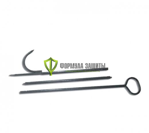 Багор пожарный разборный из 3-х частей от интернет-магазина Формула Защиты