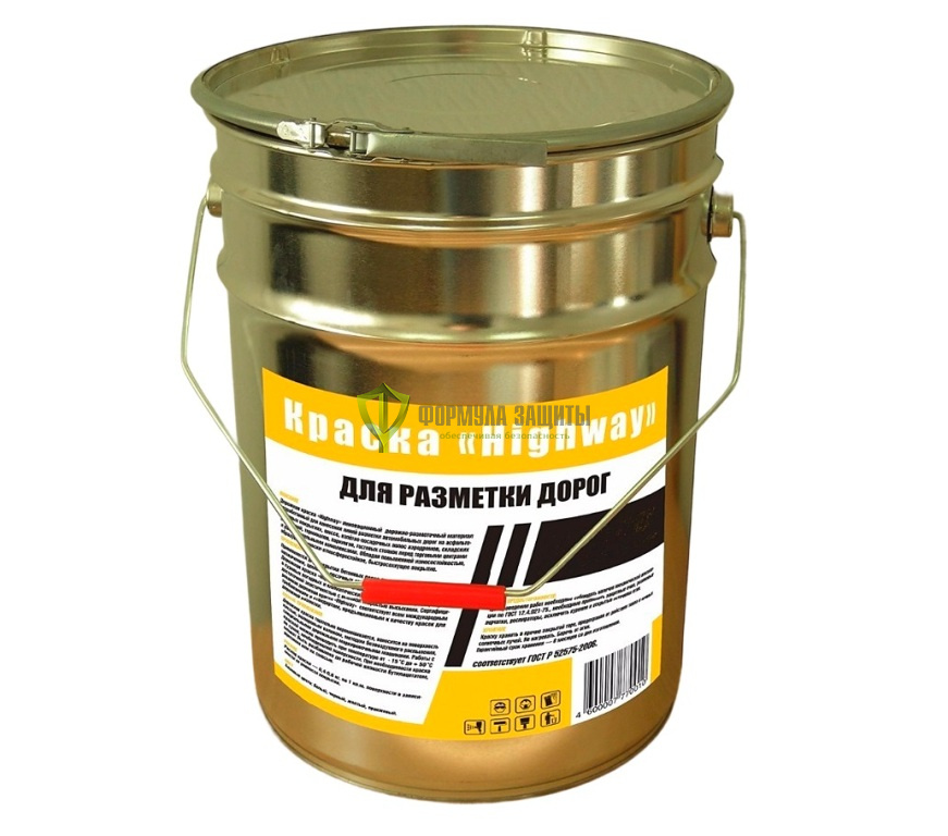 Краска дорожная износостойкая 10 кг от интернет-магазина Формула Защиты