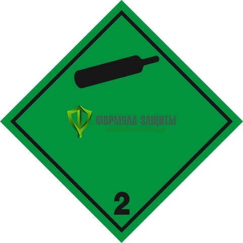 Знак «Невоспламеняющиеся, нетоксичные газы» (250х250 мм) от интернет-магазина Формула Защиты