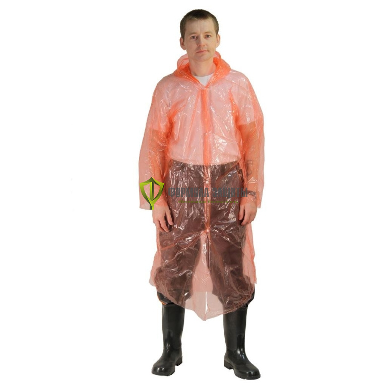 Плащ-дождевик полиэтиленовый, разные цвета от интернет-магазина Формула Защиты