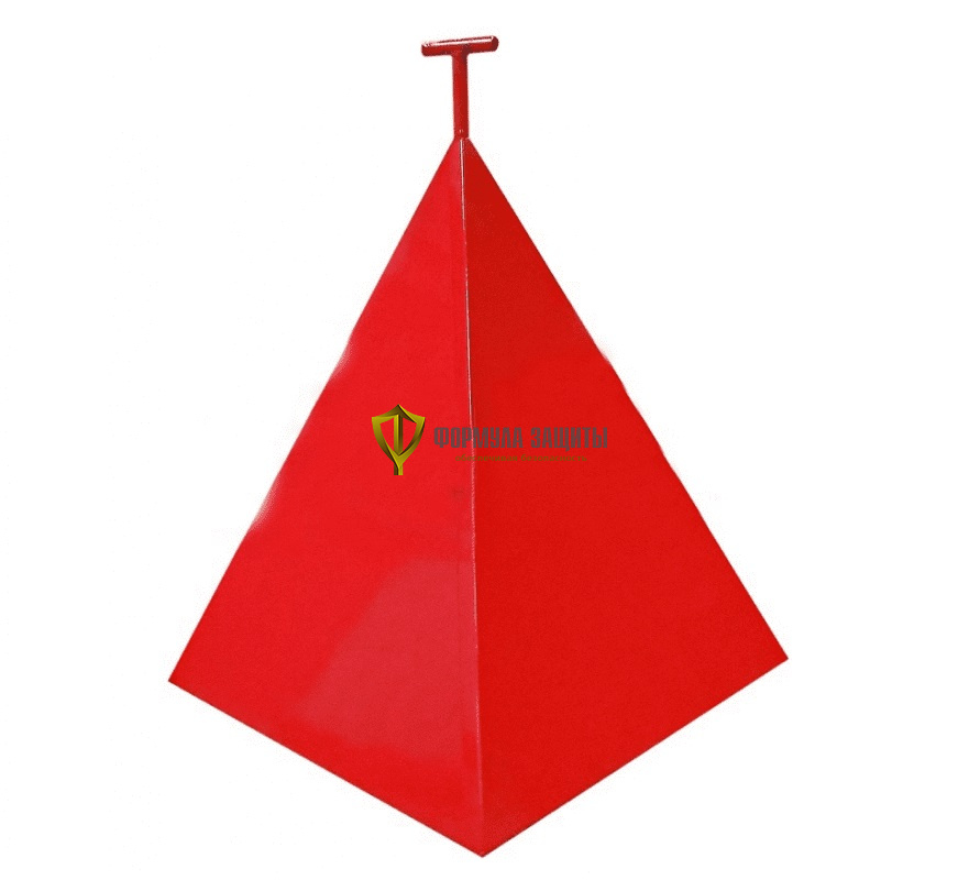 Пирамида для пожарного гидранта (500х500х600) от интернет-магазина Формула Защиты