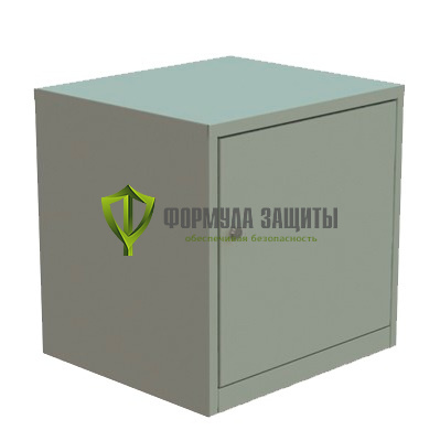 Металлический шкаф для противогазов 450х450х400 с дверью от интернет-магазина Формула Защиты