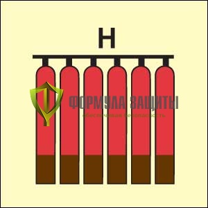 Символ ИМО «Стационарная батарея системы пожаротушения другим газом» от интернет-магазина Формула Защиты