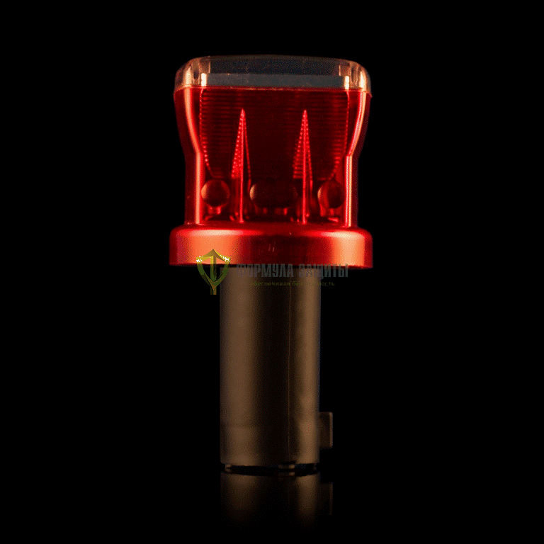 Фонарь сигнальный на солнечной батарее «Лидер SF» красный от интернет-магазина Формула Защиты