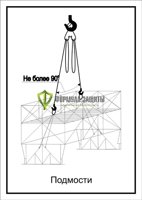 Схема «Подмости» (300х400 мм) от интернет-магазина Формула Защиты