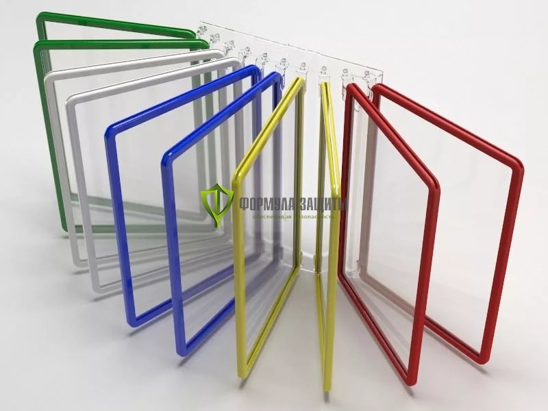 Настенная перекидная система - 10 рамок формата А4 от интернет-магазина Формула Защиты