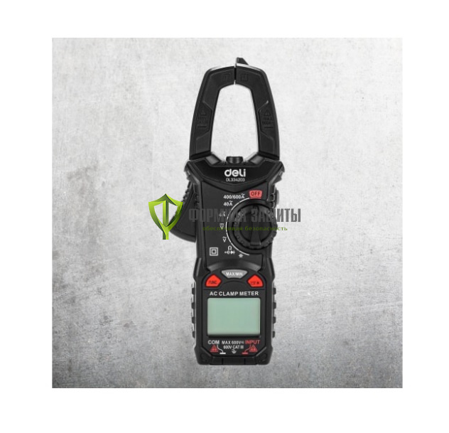 Токоизмерительные цифровые клещи DELI DL334203 от интернет-магазина Формула Защиты