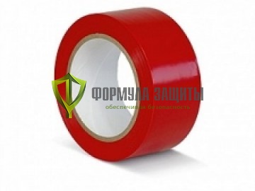 Разметочная лента ПВХ 75х33 (красная) от интернет-магазина Формула Защиты