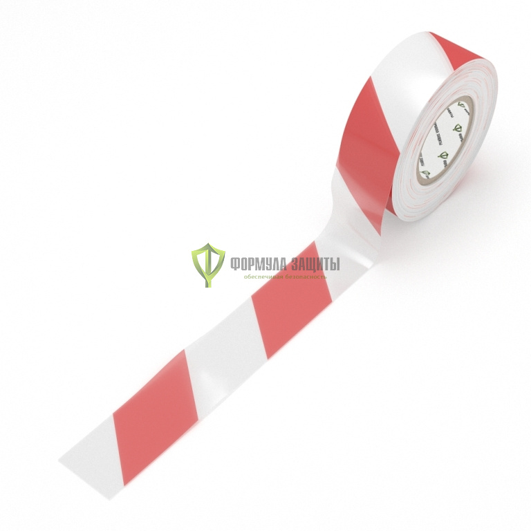 Лента оградительная 50х200 (красно-белая) от интернет-магазина Формула Защиты