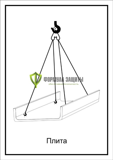 Схема «Плита-2» (300х400 мм) от интернет-магазина Формула Защиты
