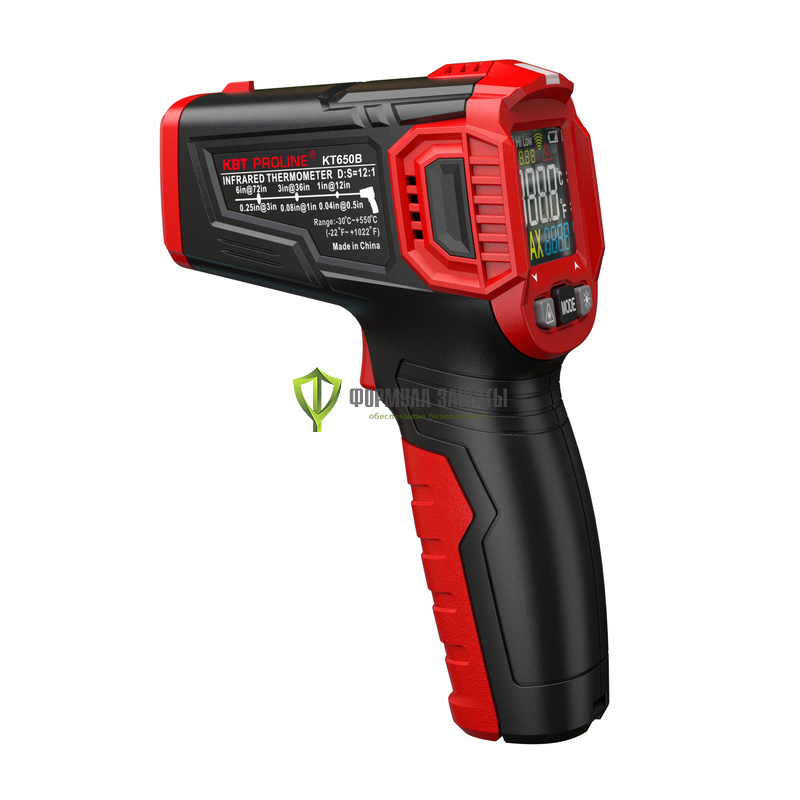 Лазерный бесконтактный цифровой пирометр KT650B PROLINE от интернет-магазина Формула Защиты