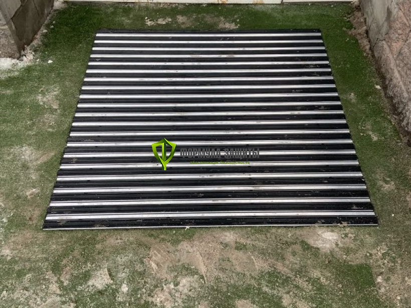 Изготовление и монтаж придверной алюминиевой решетки 24.11.2023 г.