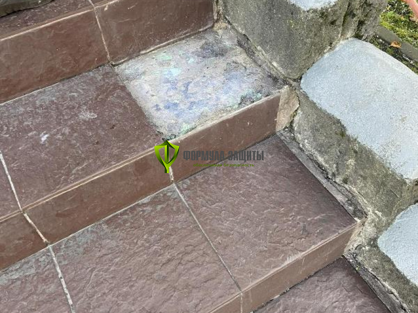 Монтаж алюминиево-резиновых накладок на ступени 04.09.2024 г.